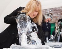 Ice sculptors chip in for LandAid