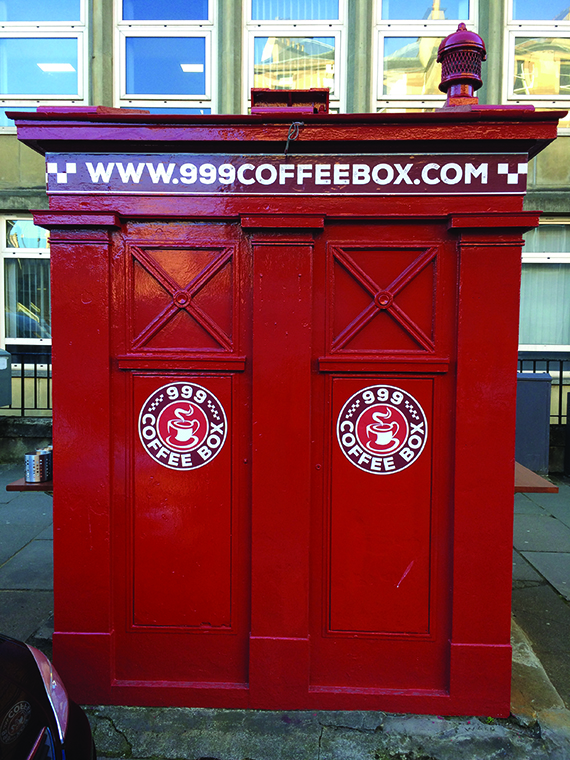 Edinburgh coffee box Tardis 570
