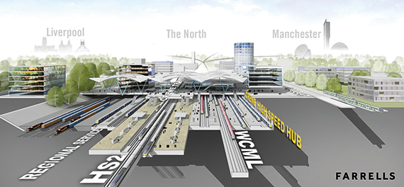 Farrells’ vision for a Northern Gateway HS2 hub at Crewe