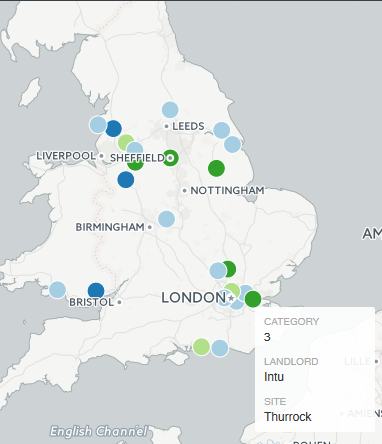 BHS CVA: Interactive map of its portfolio