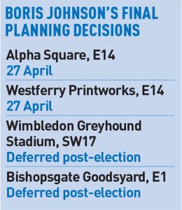 Boris planning decisions