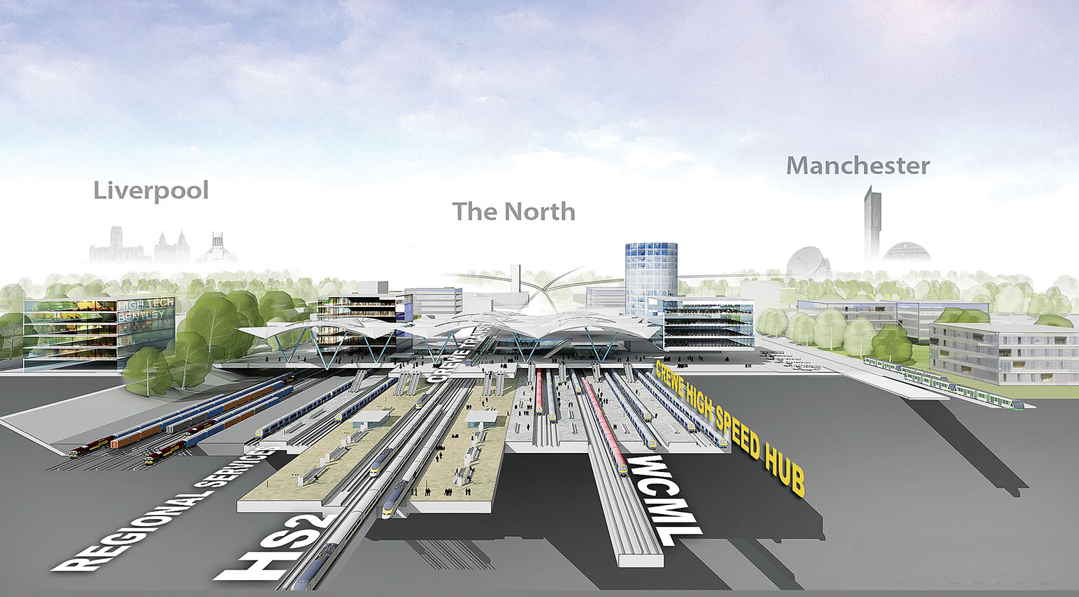 A new high-speed hub is due to open in Crewe in 2027