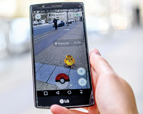 Pokemon Go app - Jul 2016
