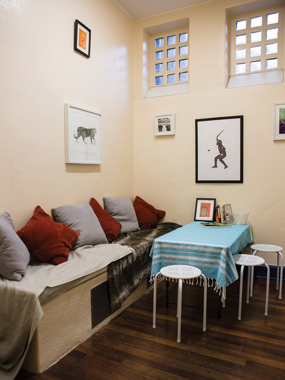 Some of the cells at Chelsea Police Station have been turned into private dining spaces