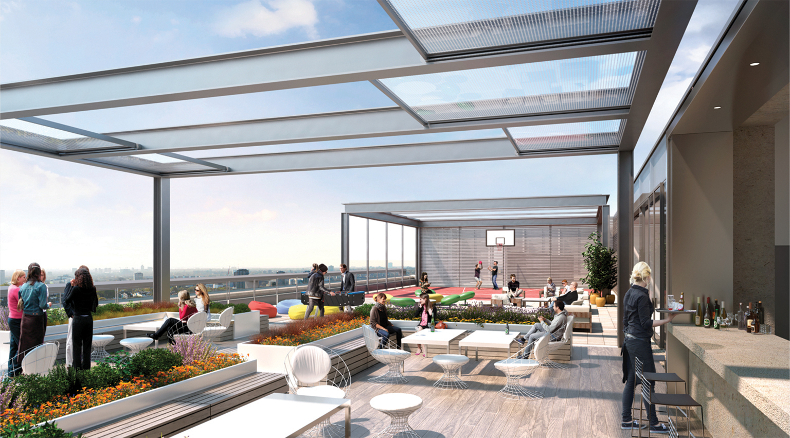 Kingdom Street roof terrace