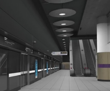 Inside a Crossrail tunnel