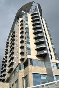 A1W4W9 Victoria Point apartments, Salford Quays, Manchester, UK