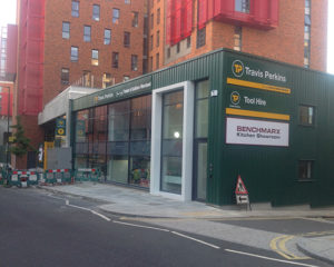 Travis Perkins bed and sheds Camden