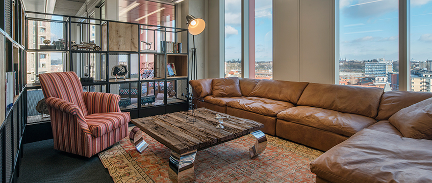 Breakout area of the XTX office