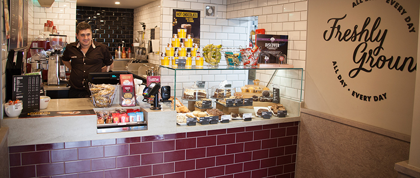 Costa Coffee in the business hub