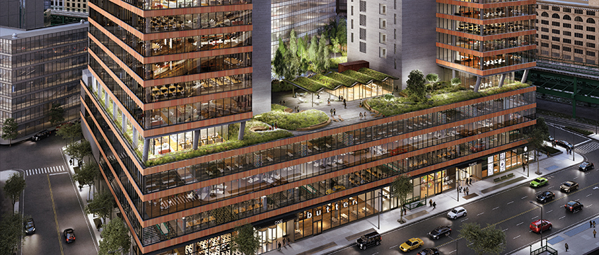 CGI of the JACX building in New York