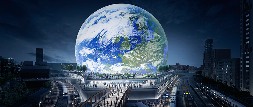 MSG Sphere, Stratford, London, 'earth'