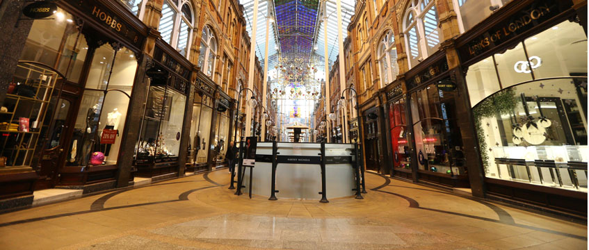 empty Leeds shopping centre