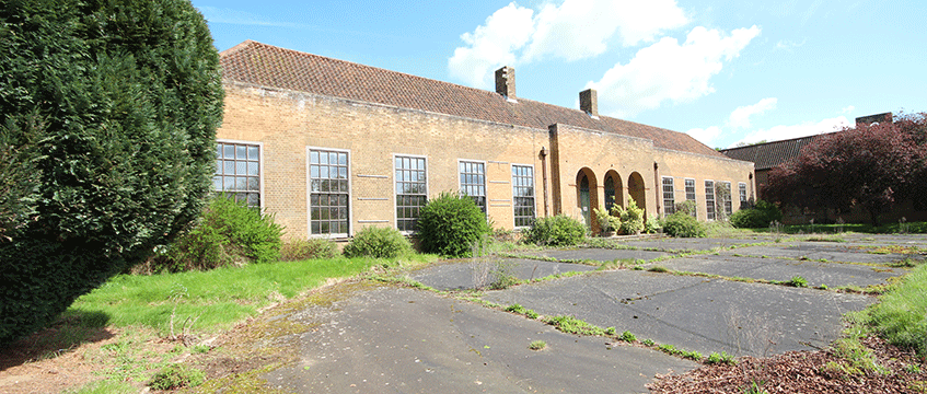 Former officers’ mess at RAF Coltishall, near Norwich, Norfolk