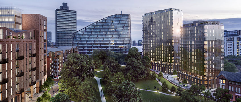 CGI of the FEC's Angel Meadows development