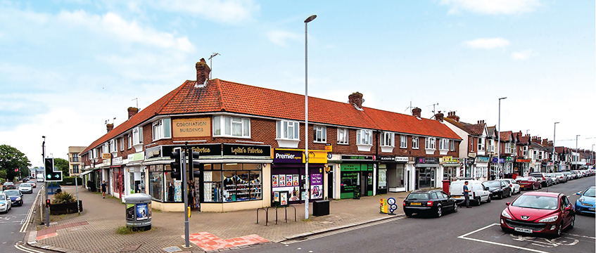 Parade of shops, Worthing