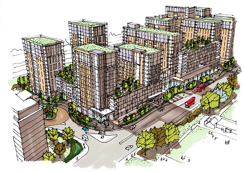 Tesco & Weston Homes Goodmayes site project
