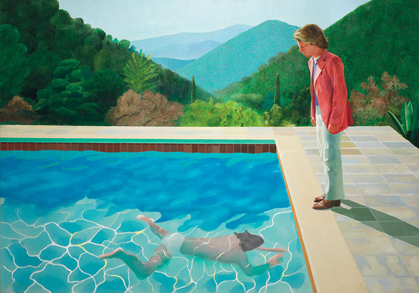 David Hockney painting