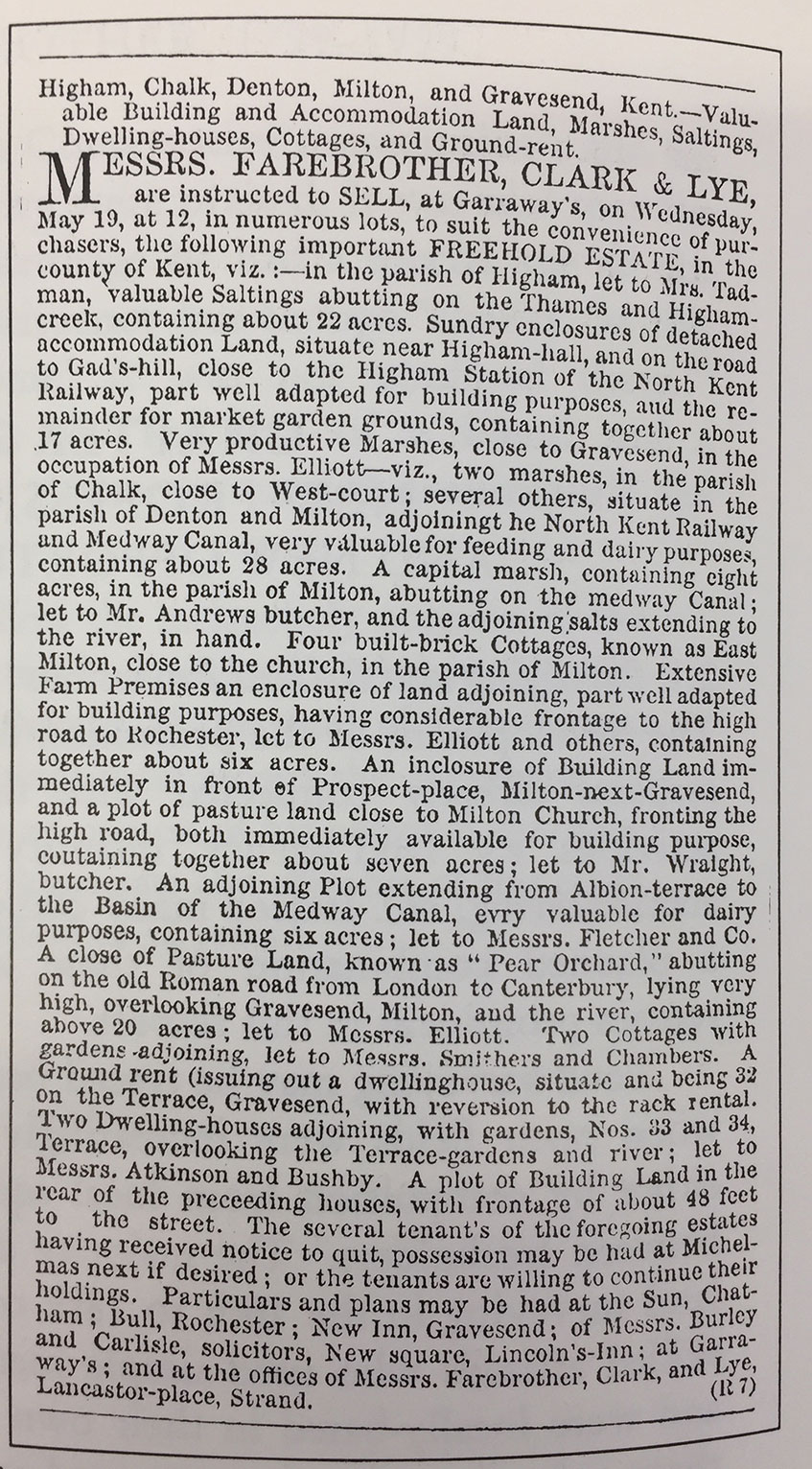 Farebrother advert in first issue of EG