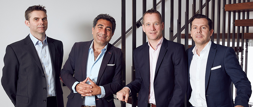 Chancerygate’s Rory Finnan, JR Capital’s John Collier-Wright, Chancerygate’s Richard Bains and JR Capital’s Michael Ferris