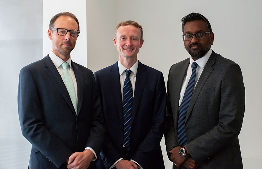 (L-R) Tom Marshall, Adam Pappini, Hari Sothinathan