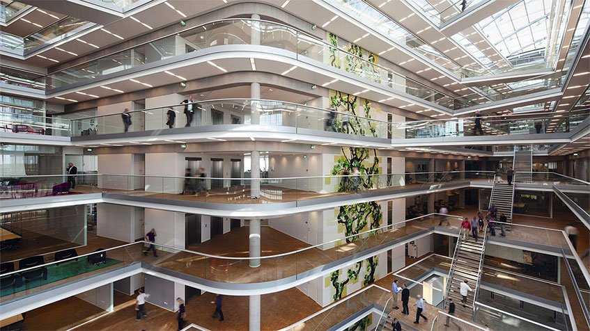 Ramboll's headquarters in Ørestad, Copenhagen
