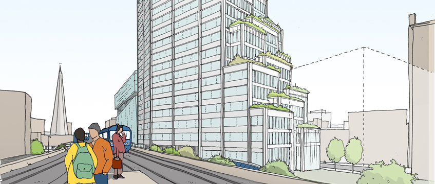 Rejigged plans for Southwark Tube station revealed
