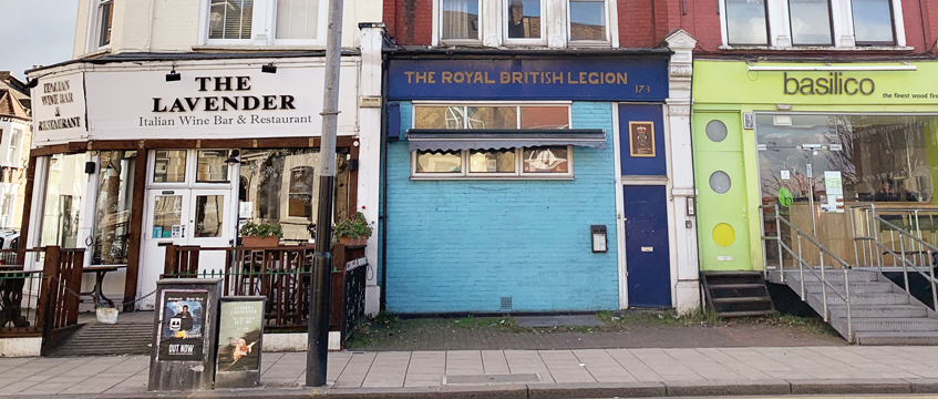 Royal British Legion at the vanguard at Strettons sale