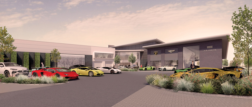 Supercar dealership races through planning