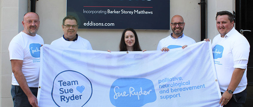 Charity and social: Eddisons walk the Norfolk coast for Sue Ryder