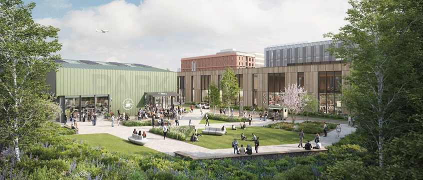 £1bn Manchester Airport City revised as science hub