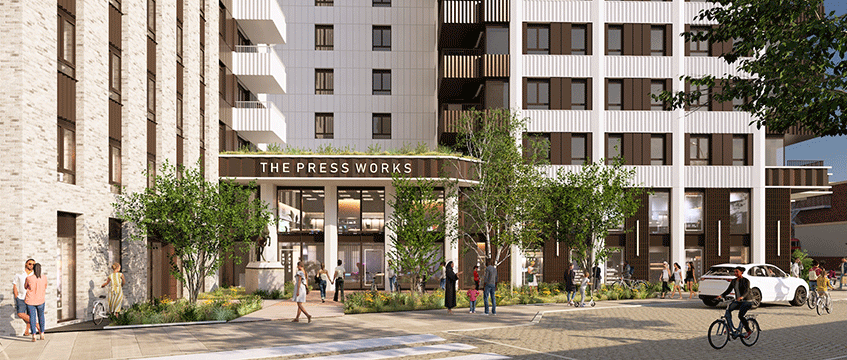 Amro submits plans for 500 homes in Sutton